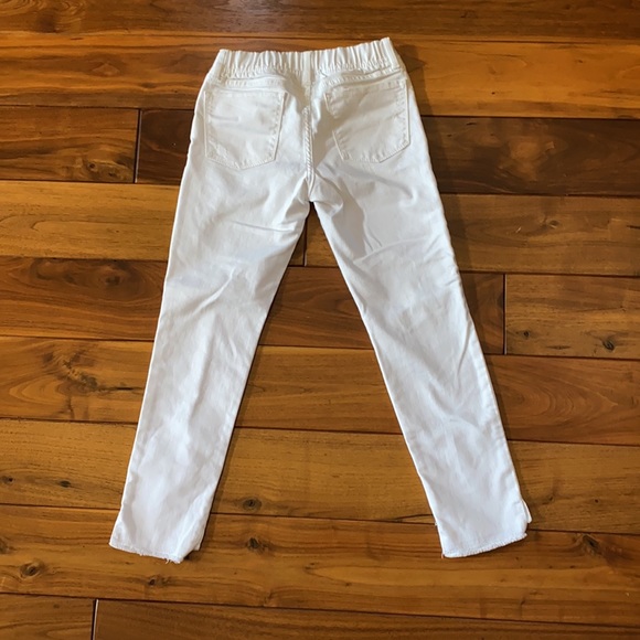 Gap White Stretch Jegging Raw Hem Ankle Jeans in Girls Size 12 - Picture 4 of 4